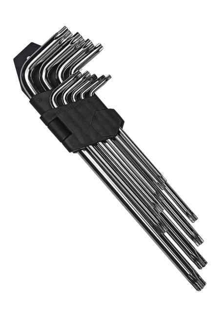 Набор ключей имбусовых TORX Средние №2  9 предметов VERTEX