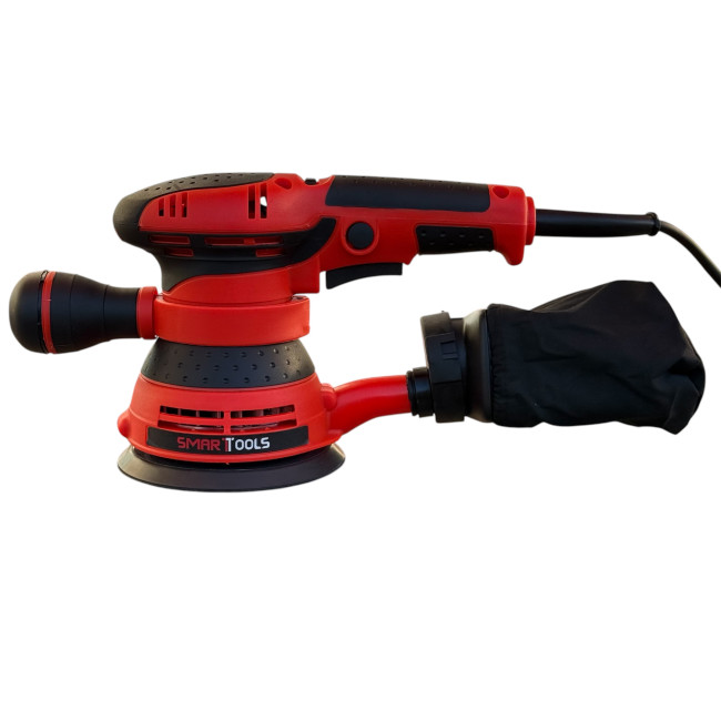 Эксцентриковая шлифмашина AS6125-SQ SMART RED(400 Вт, 125 мм, 11000 об/мин, 14000-26000 кол/мин)