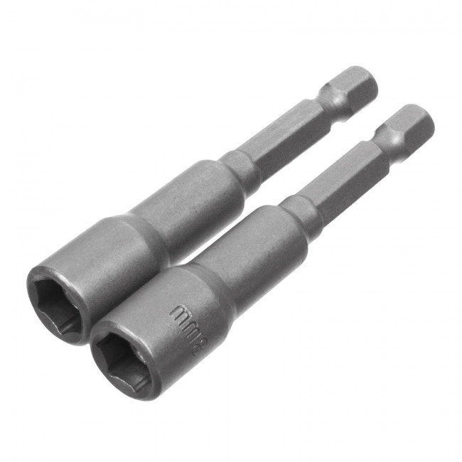 Головка торцевая магнитная 8 х 65 мм, хвостовик 1/4" Е, CrV, 2 шт. РемоКолор Professional Головка торцевая магнитная 8 х 65 мм, хвостовик 1/4" Е, CrV, 2 шт. РемоКолор Professional