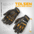 Перчатки комбинированные "BLACK" с накладками TOLSEN (72шт)