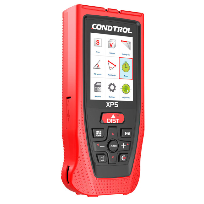 Лазерный дальномер CONDTROL XP5(150 м,точки отсчета, память до 50 значений, IP54) Лазерный дальномер CONDTROL XP5(150 м,точки отсчета, память до 50 значений, IP54)