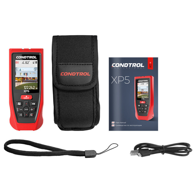 Лазерный дальномер CONDTROL XP5(150 м,точки отсчета, память до 50 значений, IP54) Лазерный дальномер CONDTROL XP5(150 м,точки отсчета, память до 50 значений, IP54)