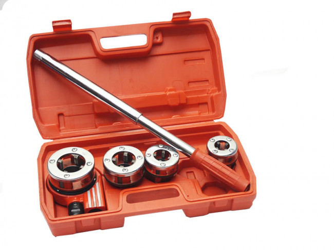 Набор резьбонарезной трубный 1/2",1/4",3/4",1", -65871- "Практик" (4шт)