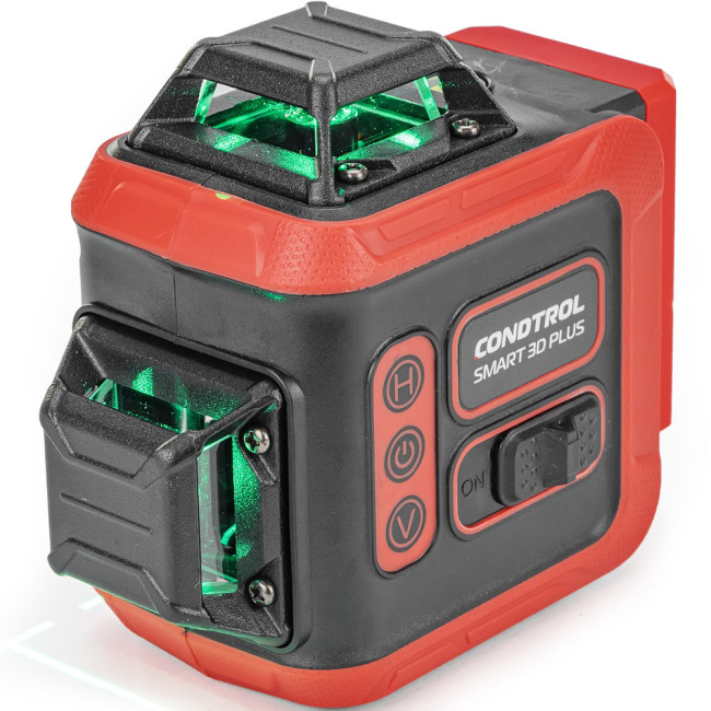 Лазерный нивелир CONDTROL Smart 3D Plus(диапазон 30м/60м, IP54, зелёный, класс II, 515 нм < 1 мВт)