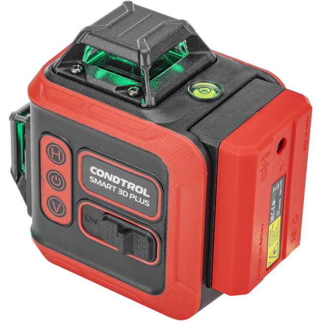 Лазерный нивелир CONDTROL Smart 3D Plus(диапазон 30м/60м, IP54, зелёный, класс II, 515 нм < 1 мВт)