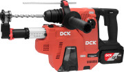 Перфоратор аккумуляторный DCK KRH20V-26(18В, 2,8Дж,5100 уд 2акб*6А/ч с пылесосом,бесщет)