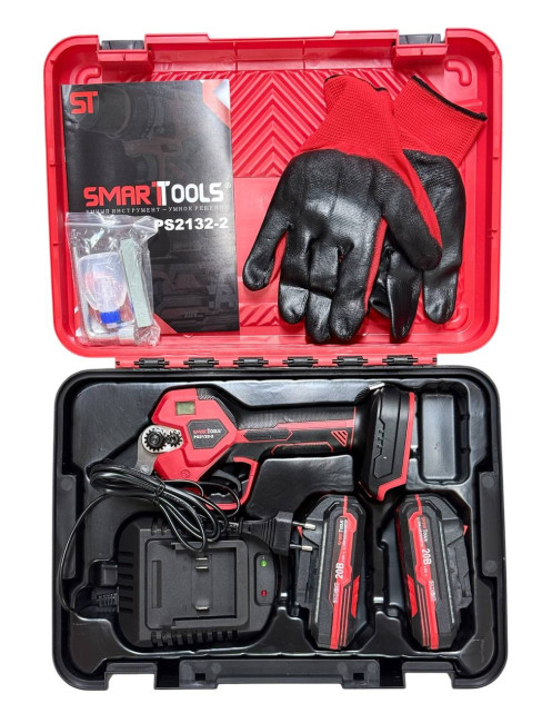 Аккумул. Секатор PS2132-2 SMART RED(20В, 32 мм, БЕСЩЕТОЧНЫЙ, 2АКБ*2Ач,ЗУ,кейс) Аккумул. Секатор PS2132-2 SMART RED(20В, 32 мм, БЕСЩЕТОЧНЫЙ, 2АКБ*2Ач,ЗУ,кейс)