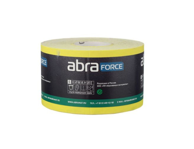 Бумага наждачная желтая 115мм х50м P150 ABRAFORCE