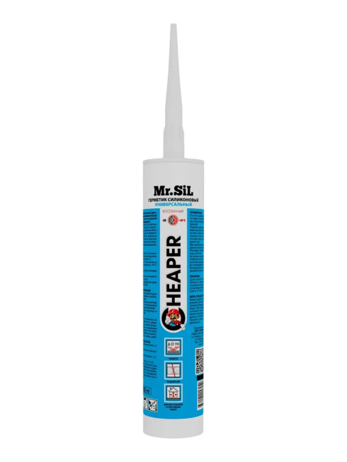 Mr.Sil CHEAPER Герметик силиконовый универсальный 265мл бесцветный (25шт/кор)