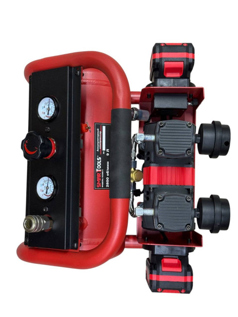 Аккумул. Компрессор K2006-4 SMART RED(2*20В, 2800 об/мин,7,5 бар, 9л, 95 л/мин, БЕСЩЕТОЧНЫЙ) Аккумул. Компрессор K2006-4 SMART RED(2*20В, 2800 об/мин,7,5 бар, 9л, 95 л/мин, БЕСЩЕТОЧНЫЙ)