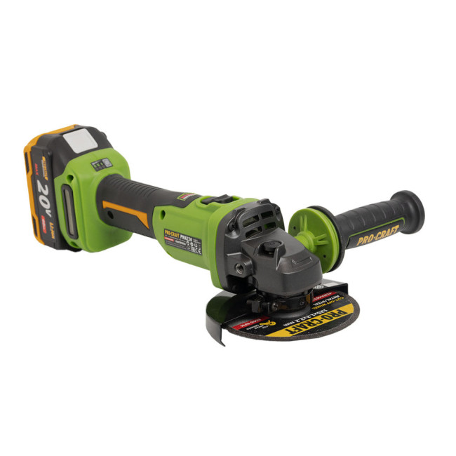Аккумуляторная УШМ PWА220 Procraft (20В, 3500/6000/8000 об/мин,виброгашение,БЕЗ АКБ)