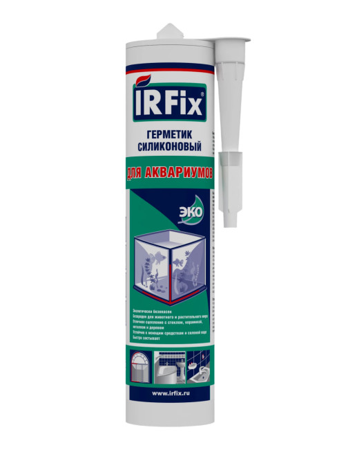 IRFix Герметик силиконовый для кухни и аквариумов прозрачный 310мл (12шт/кор)