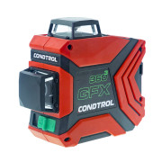 Лазерный нивелир CONDTROL GFX360-3(3,7В Li-Ion, 30м/60м, IP54, 1/4", Зелёный)
