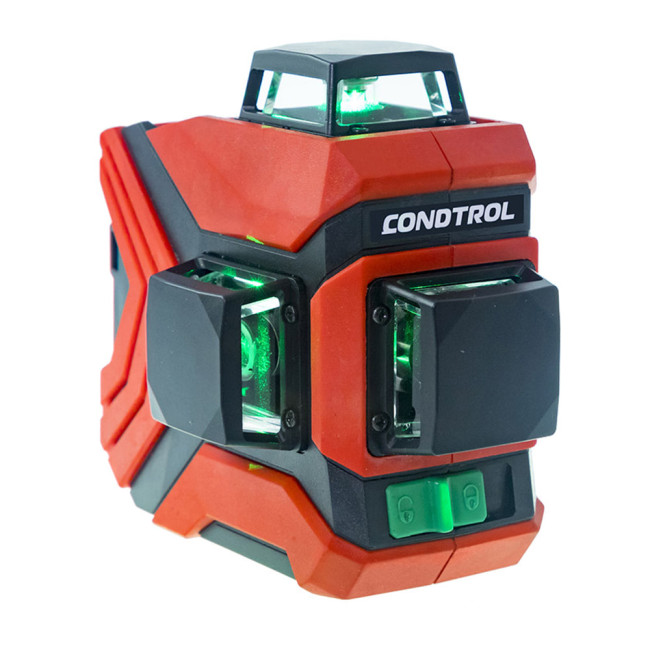 Лазерный нивелир CONDTROL GFX360-3(3,7В Li-Ion, 30м/60м, IP54, 1/4", Зелёный)