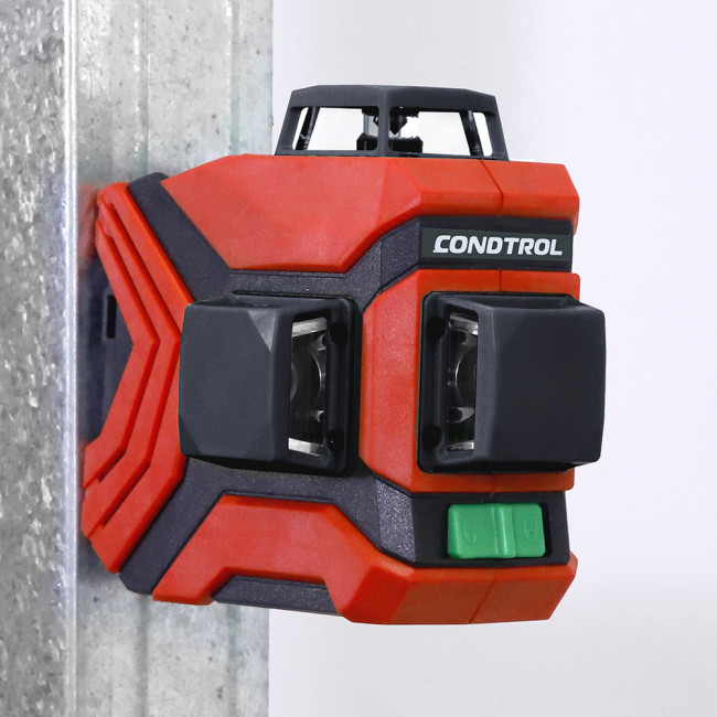 Лазерный нивелир CONDTROL GFX360-3(3,7В Li-Ion, 30м/60м, IP54, 1/4", Зелёный)