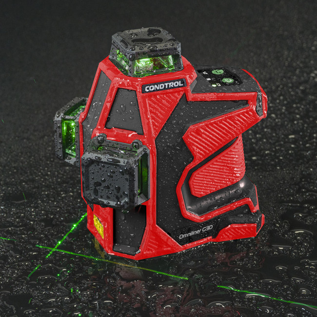 Лазерный нивелир CONDTROL Omniliner G3D(Bluetooth, 3.7В Li-Ion, 40м/80м, 1/4", 5/8", Зелёный)