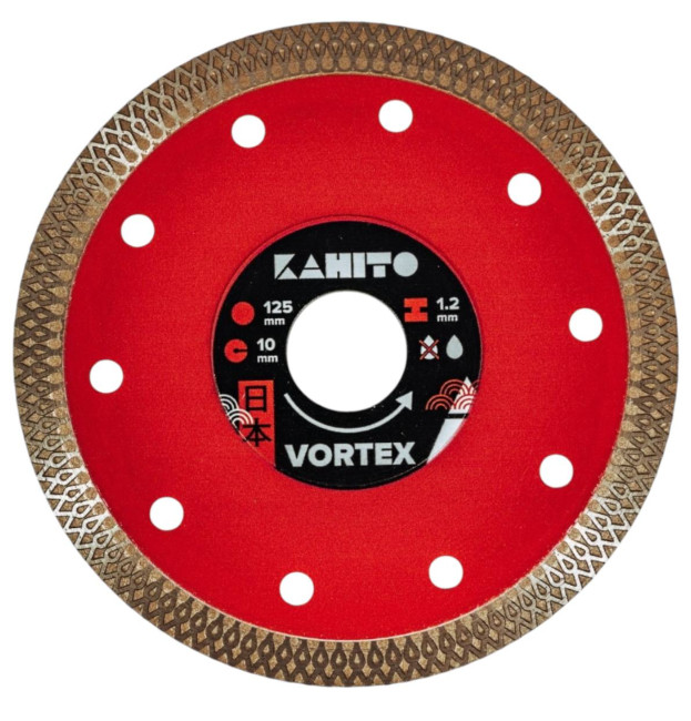 Диск алмазный KAHITO VORTEX Ø 125мм, толщиной 1,2мм
