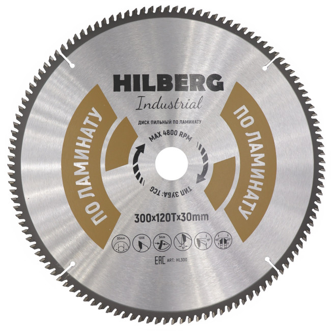 Диск пильный Hilberg Industrial Ламинат 216*30*80Т Диск пильный Hilberg Industrial Ламинат 216*30*80Т