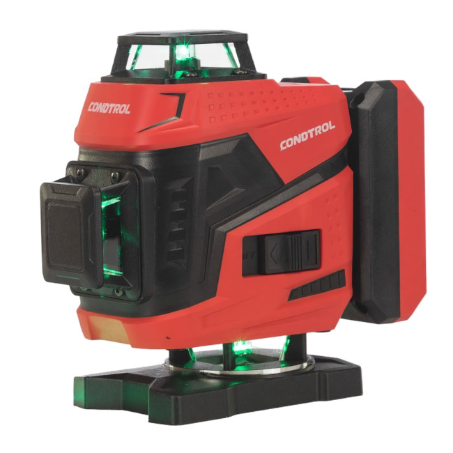 Лазерный нивелир CONDTROL Fliesen 4D new(4,2В Li-ion, 40м/60м, IP54, 1/4", 5/8", Зелёный)