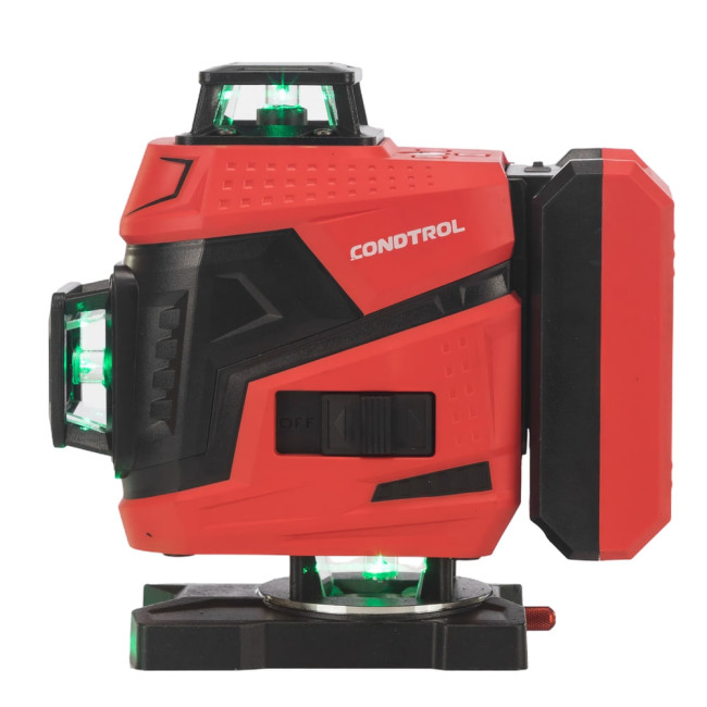 Лазерный нивелир CONDTROL Fliesen 4D new(4,2В Li-ion, 40м/60м, IP54, 1/4", 5/8", Зелёный)