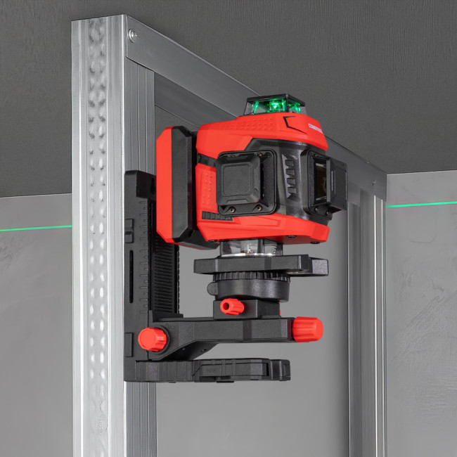 Лазерный нивелир CONDTROL Fliesen 4D new(4,2В Li-ion, 40м/60м, IP54, 1/4", 5/8", Зелёный)