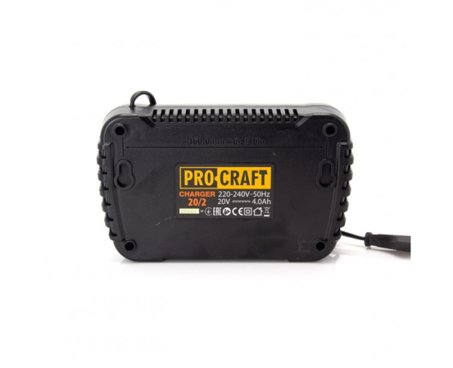Зарядное устройство 20/2 Procraft UNIVERSAL (20В, 2 А*ч)