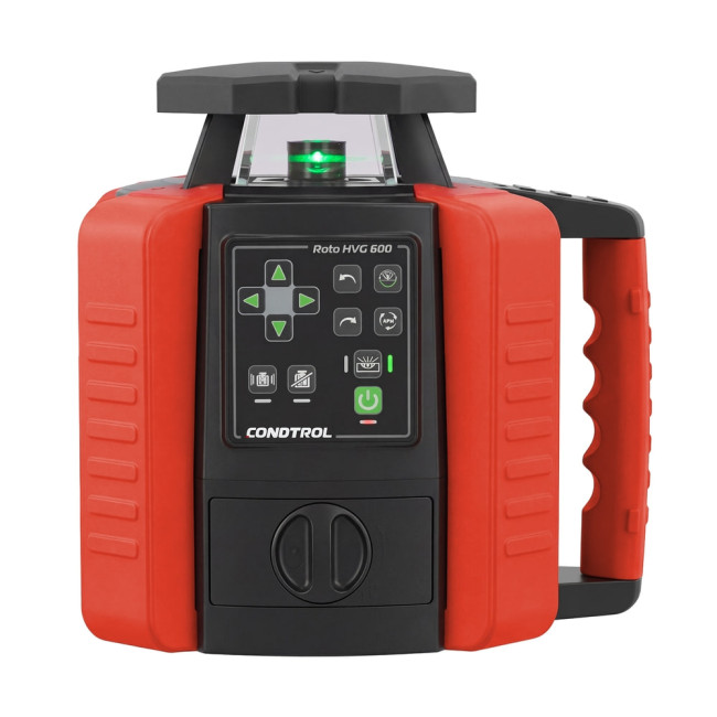 Ротационный лазерный нивелир CONDTROL ROTO HVG 600(16,8В Li-ion, 600м, 5/8", Зелёный, Класс II)