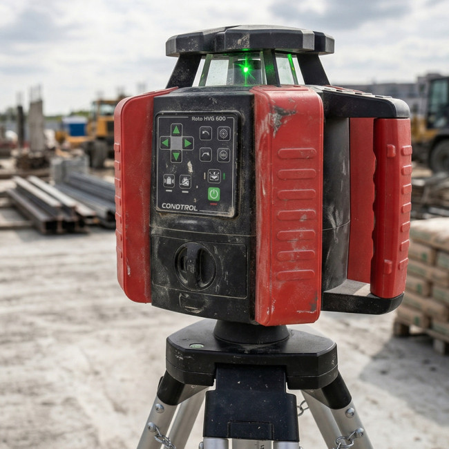 Ротационный лазерный нивелир CONDTROL ROTO HVG 600(16,8В Li-ion, 600м, 5/8", Зелёный, Класс II)