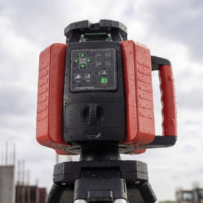 Ротационный лазерный нивелир CONDTROL ROTO HVG 600(16,8В Li-ion, 600м, 5/8", Зелёный, Класс II)