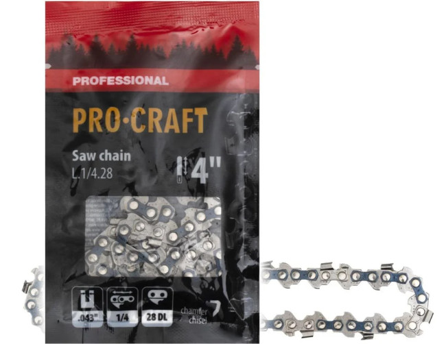 Цепь для цепной пилы L.1/4.28 бренд Procraft Universal
