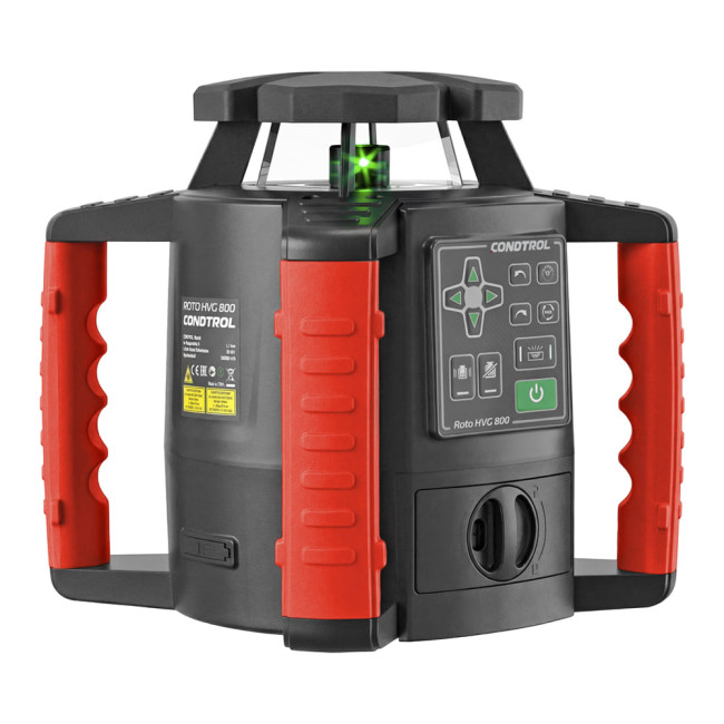 Ротационный лазерный нивелир CONDTROL ROTO HVG 800(16,8В Li-Ion, 800м (в диаметре),  5/8", зеленый)