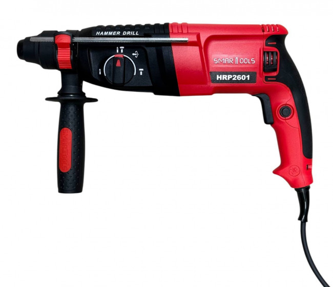 Перфоратор сетевой HRP2601 SMART RED(SDS+, 1200 Вт, 1100 об/мин, 4800 уд/мин, 2,8 Дж,кейс)
