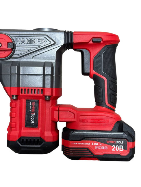 Перфоратор аккумуляторный BLH2002-4 SMART RED(20В, SDS+, 5000 уд/мин, 4 Дж, кейс) Перфоратор аккумуляторный BLH2002-4 SMART RED(20В, SDS+, 5000 уд/мин, 4 Дж, кейс)