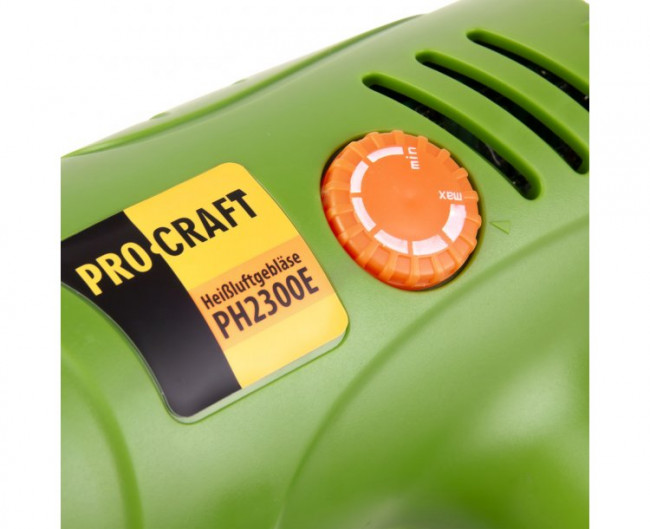 Фен промышленый PH2300E Procraft (2300Вт, 500/650л/мин-70-300°С/70-600°С, 2 режима)