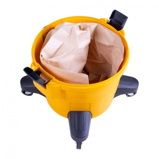 Эл. пылесос 1200ВТ 34Л DeWalt DXV34PTA(щеточный,34 л,1200 Вт,153 м³/ч,17000 Па,влажная уборка)