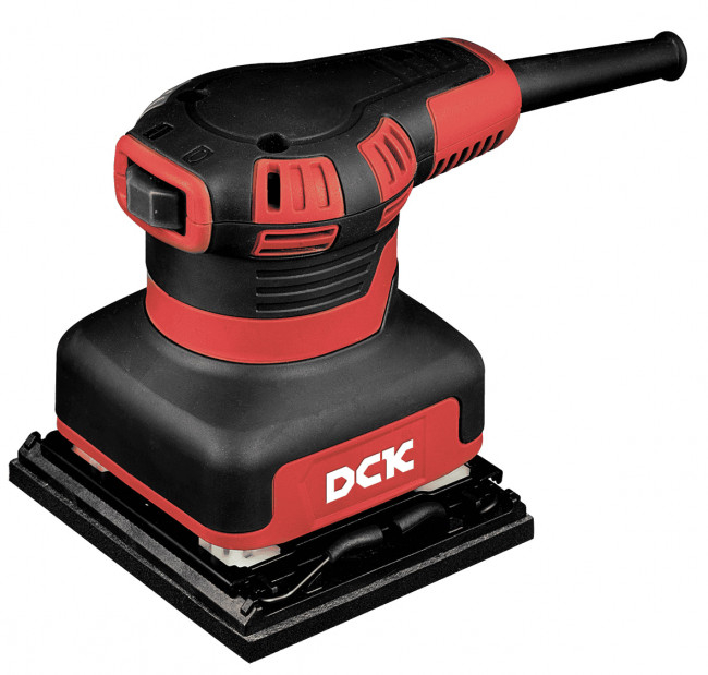 Машина шлифовальная плоская DCK KSB04-100(240Вт, 100*110мм, 14000 об/мин,прорезиненная рукоятка)