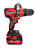 Аккумул. шуруповерт D11120-4 SMART RED с ударом (21В, 1/2", 120 Нм,0-480/0-1650 об/мин, 2АКБ*4А*ч)