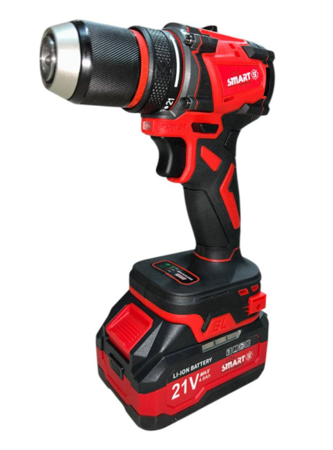 Аккумул. шуруповерт D1145-4 SMART RED (21В, 1/2", 55 Нм, 0-600/0-1950 об/мин, 2АКБ*4А*ч, кейс)