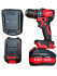 Аккумул. шуруповерт D1145-4 SMART RED (21В, 1/2", 55 Нм, 0-600/0-1950 об/мин, 2АКБ*4А*ч, кейс)