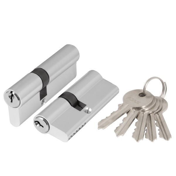 Цилиндровый механизм (AX100/60) AX1000Key60 (25+10+25) CP хром AJAX
