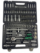 Набор инструментов 1/2"+1/4"  98 предметов с Фонариком AE-S94+4  AEROFORCE