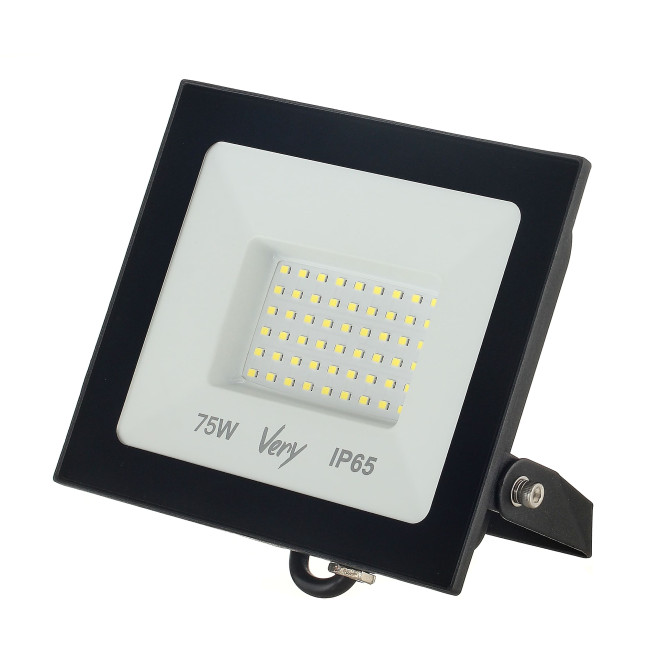Прожектор светодиодный 70Вт, IP65 6500К, черный VERY