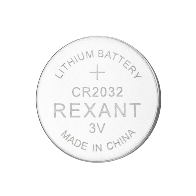 Батарейка литиевая CR2032 3В блистер 5 шт. REXANT