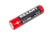 Аккумулятор Li-ion (литий-ион) 18650, 3,7В, 2400мАч, с платой защиты, 2 шт, пластиковая упаковка REXANT