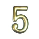 Номерки пластиковые №5 (большие) BN/GP черное золото  (50шт.*20уп.)