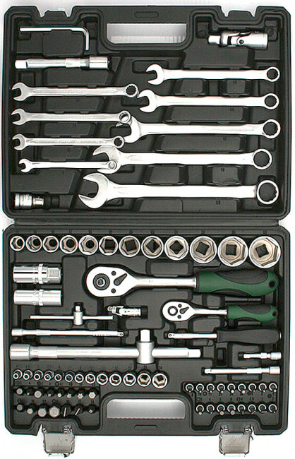 Набор инструментов 1/2"+1/4"  82 предмета НР82-2   HELFER