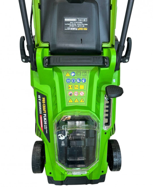 Газонокосилка аккумуляторная PLM20 Procraft Universal (40В/2*20В, 3300 об/мин, 35 л, без АКБ)