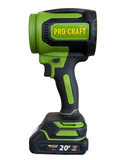 Аккумул. воздуходувка PB27 Procraft(20 В, 30000 об/мин, 155 км/ч, 540 м3/ч, бесщет., без акб и зу)