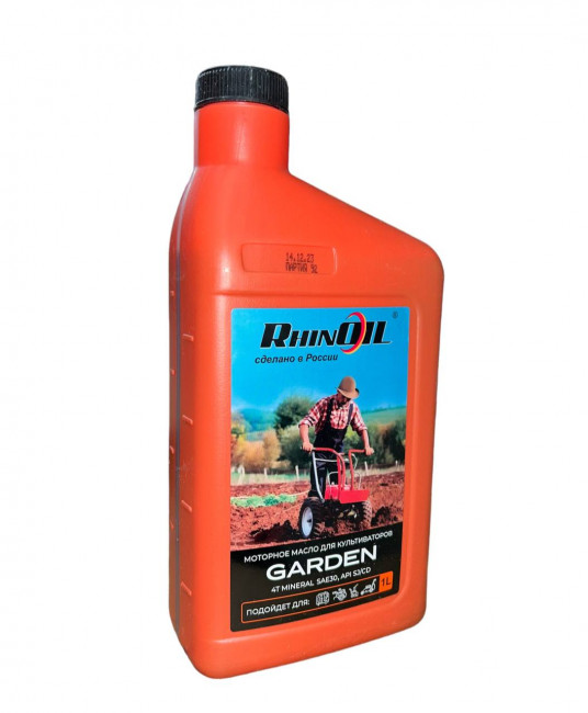 Масло минеральное SAE30  для 4-х т. двигателей c возд. охлажд. RhinOil 1л (12/600)