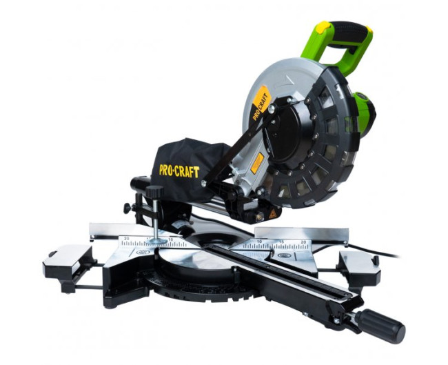 Торцовочная пила PGS256 Procraft UNIVERSAL (2000Вт,диск 255мм,протяжка,пропил 90мм, лазер)